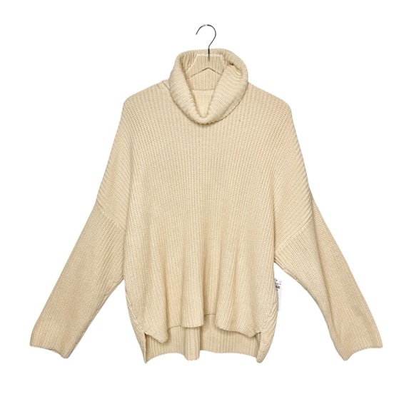NEW Abercrombie & Fitch Women’s Cream Chunky Turtleneck Sweaters Sz 2X - Picture 1 of 12